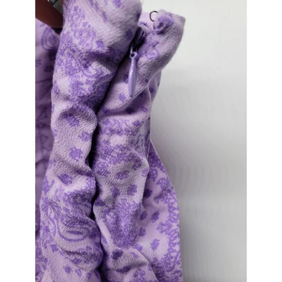 Nordstrom BP Women's 2X Purple Bandanna Mini Skirt - Picture 5 of 5